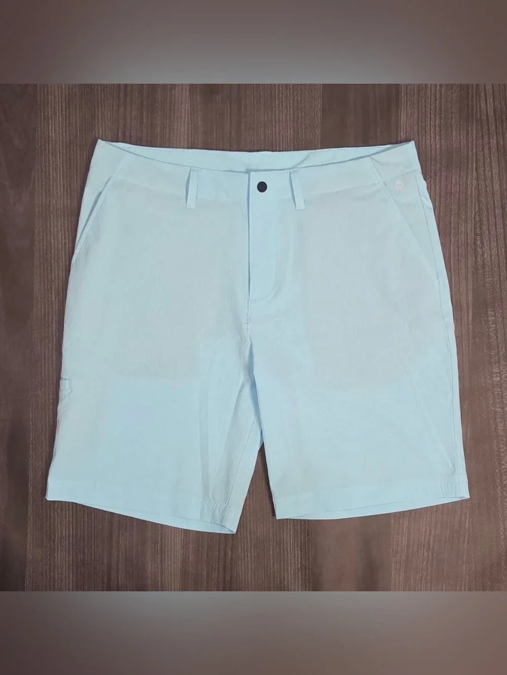 Adidas Mens Size 36 Aqua Blue Ultimate365 Textured Golf Performance Shorts